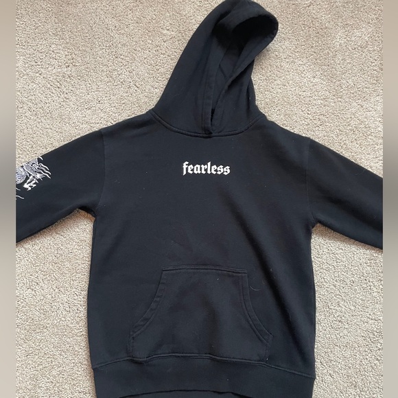 Black Fearless Hoodie - Picture 1 of 3